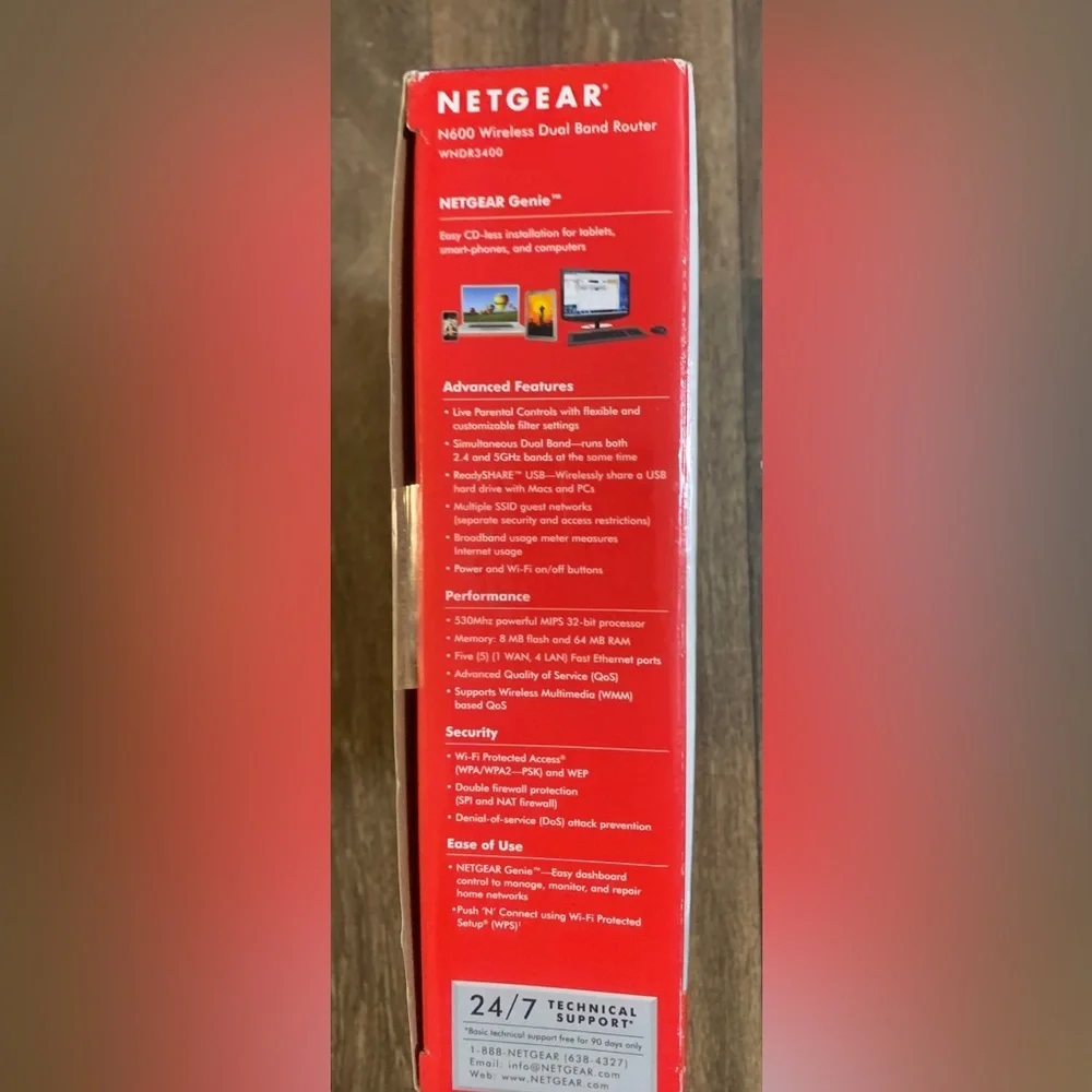 Netgear Black Wireless Router NIOB - Picture 8 of 13